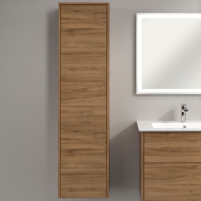 V&B Finero Kansas Oak Tall WallMounted Sanctuary Bathrooms